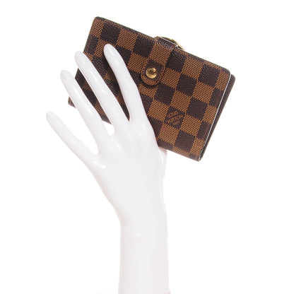 Louis Vuitton Damier Ebene French Purse Wallet 2 of 8