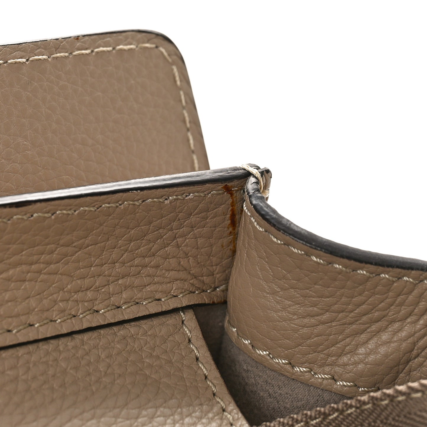 Drummed Calfskin Mini Luggage Dune