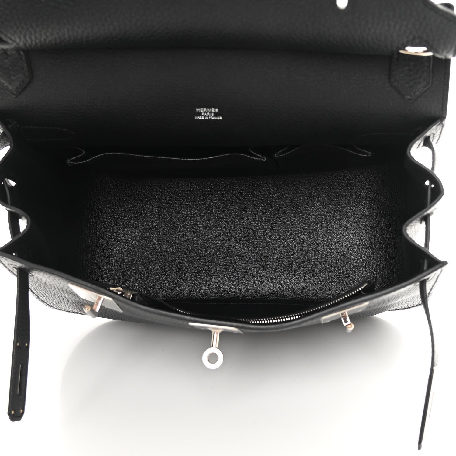 Hermes Taurillon Clemence Jypsiere 28 Black 5 of 11