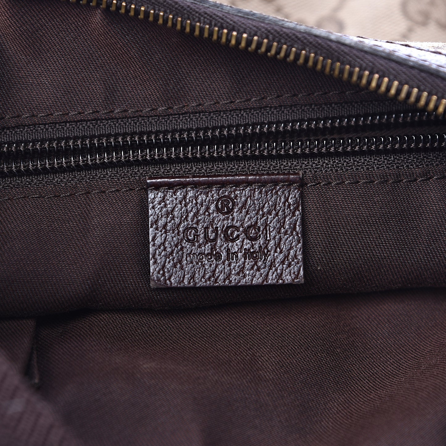 Monogram Medium Half Moon Hobo Dark Brown