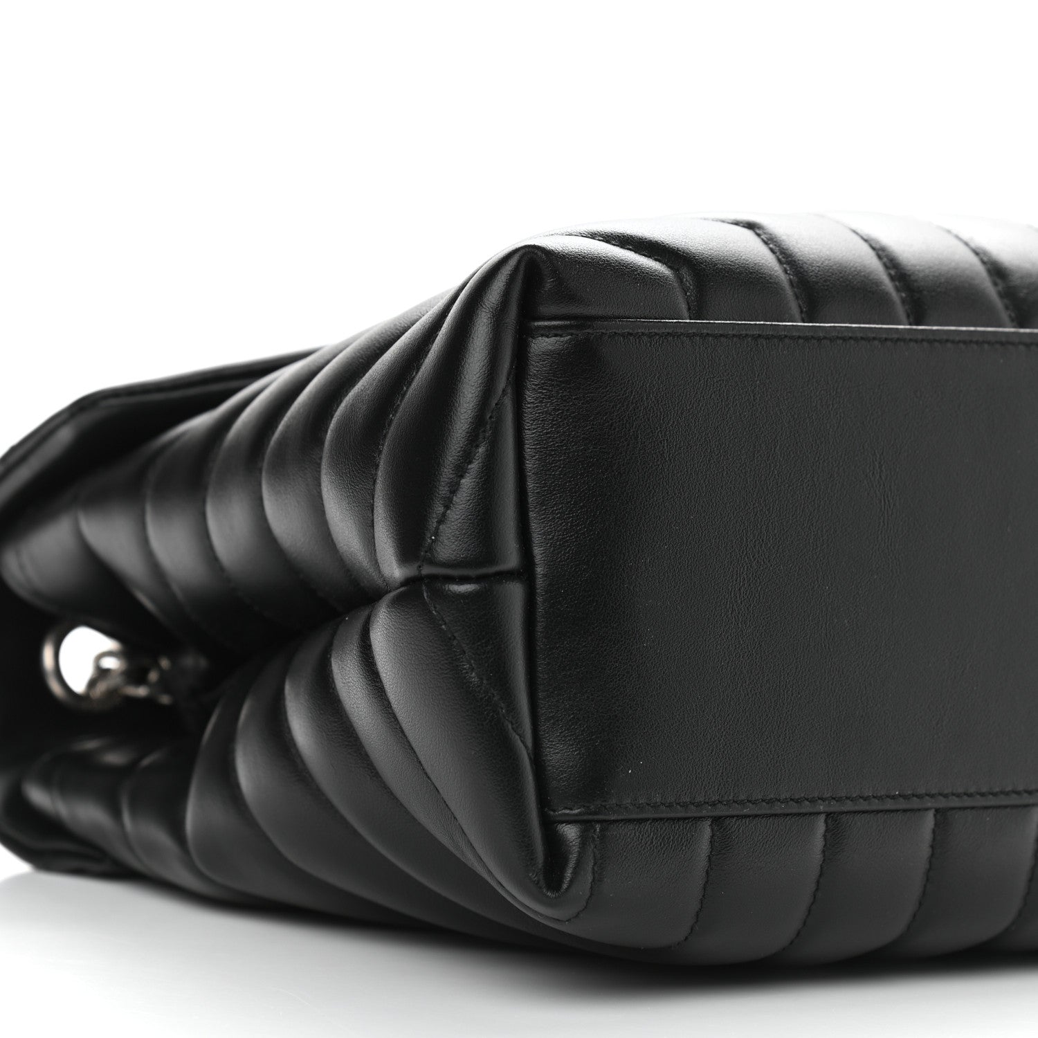 Saint Laurent Calfskin Y Quilted Monogram Medium Loulou Chain Satchel Black 6 of 9