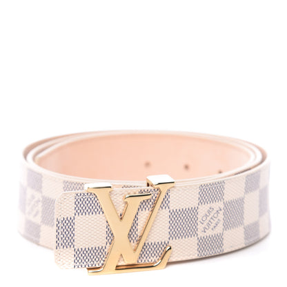 Louis Vuitton Damier Azur LV Initiales Belt 100 40 1 of 7