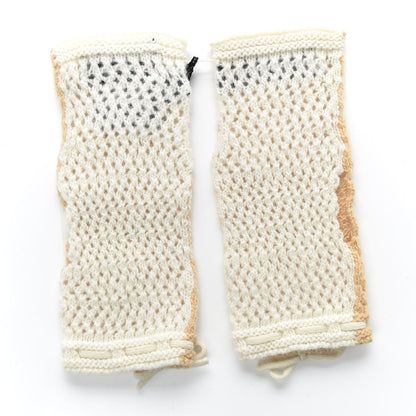 Gucci Wool Giorgy Fingerless Gloves L Rose Mole Ivory 2 of 4