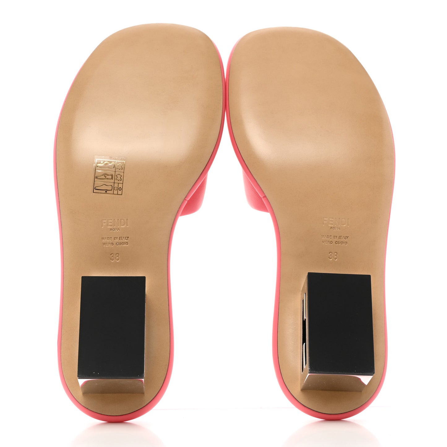 Nappa Baguette 60mm Slide Sandals 38 Kissed