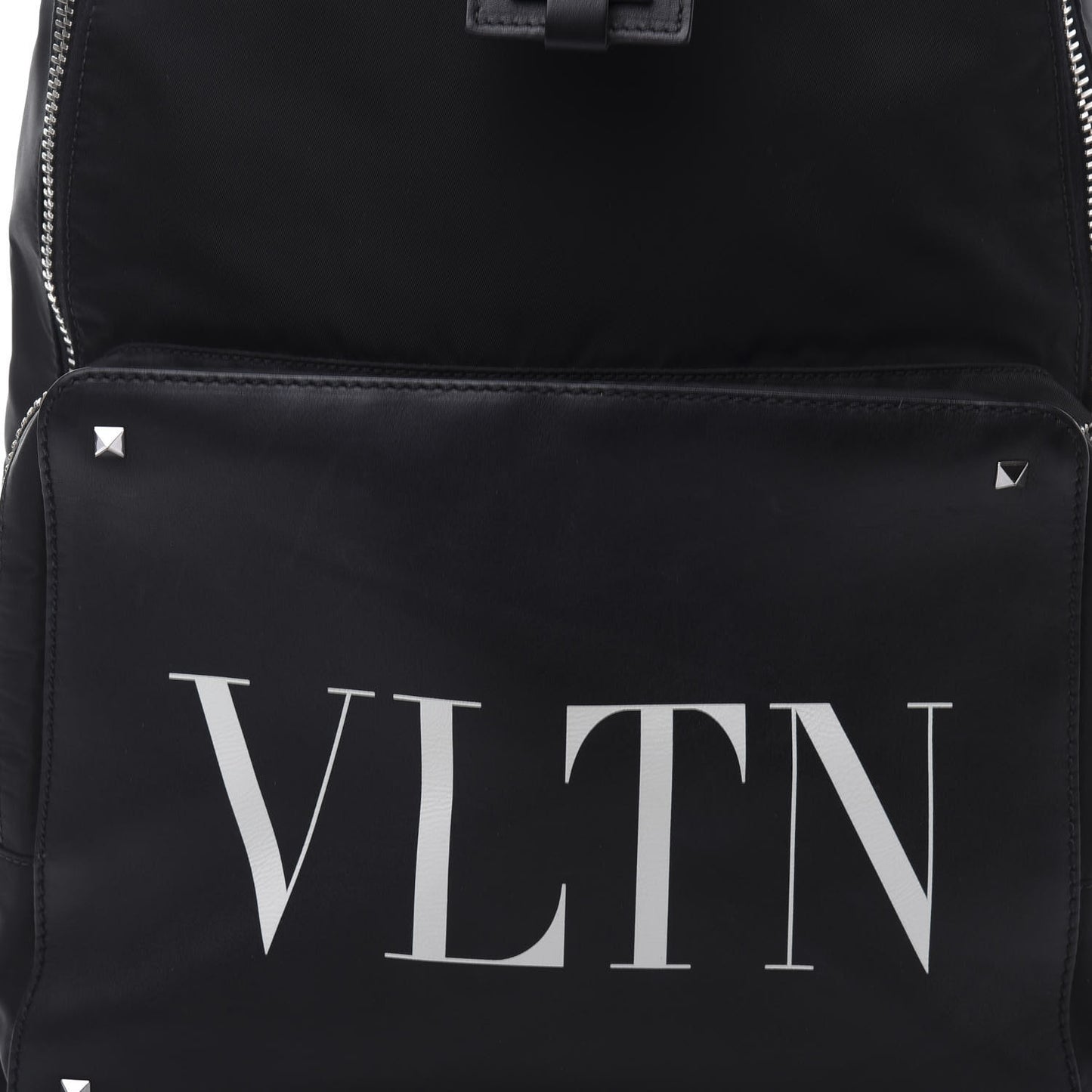 Nylon VLTN Rockstud Backpack Black