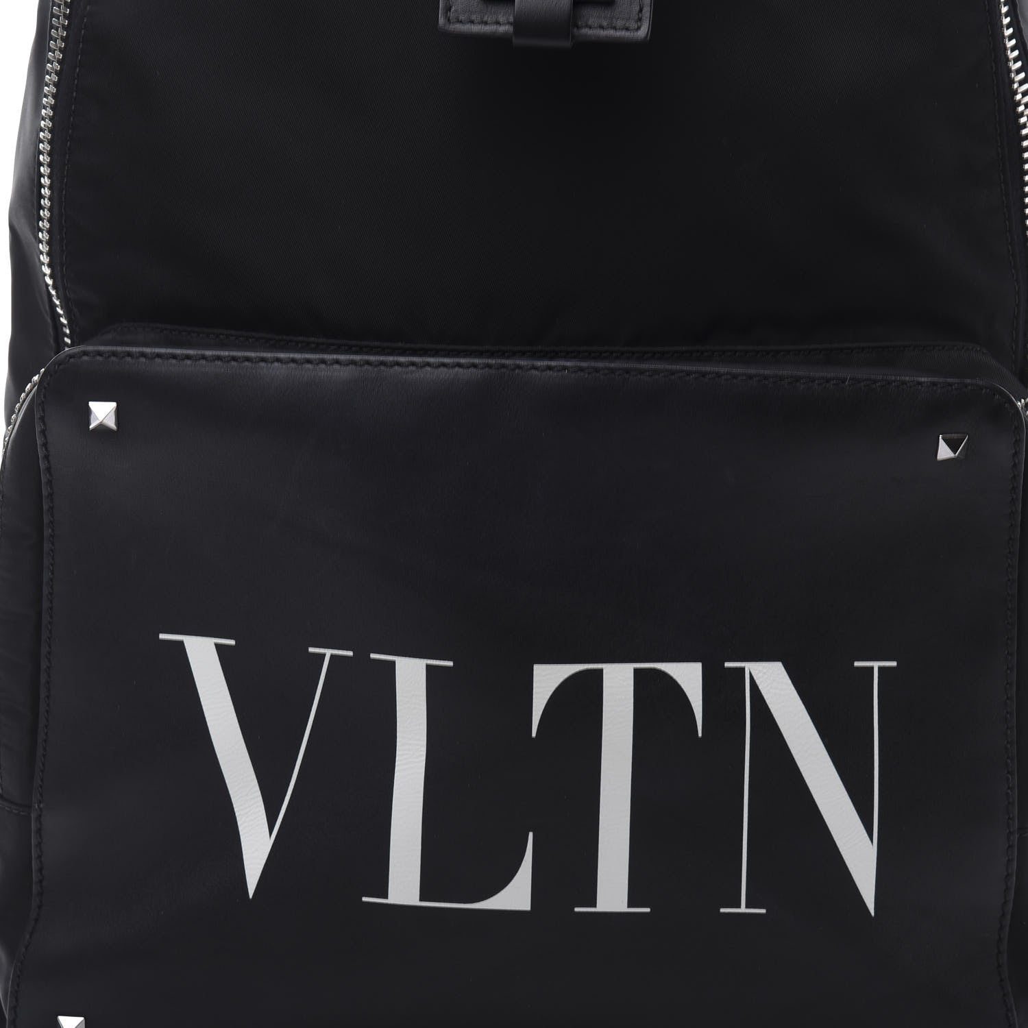Valentino Garavani Nylon VLTN Rockstud Backpack Black 10 of 10