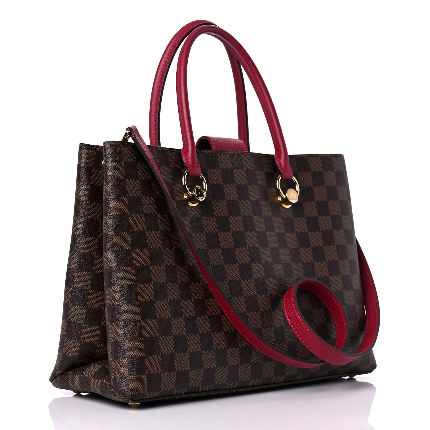 Louis Vuitton Damier Ebene LV Riverside Lie De Vin 3 of 13