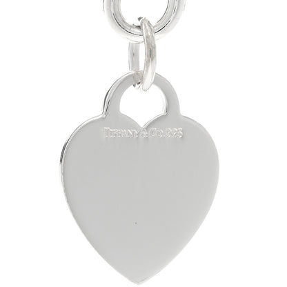 Tiffany Sterling Silver Heart Tag Pendant Necklace 4 of 4