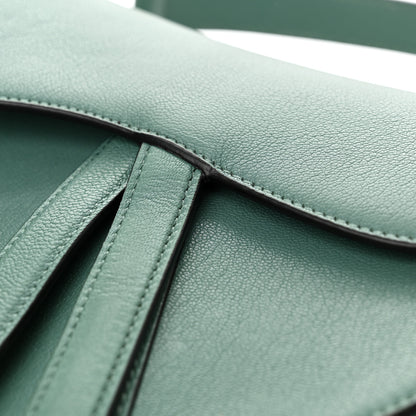 Christian Dior Shiny Goatskin Saddle Bag Green 13 of 14