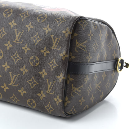 Louis Vuitton Monogram My World Tour Speedy Bandouliere 30 Black 7 of 10