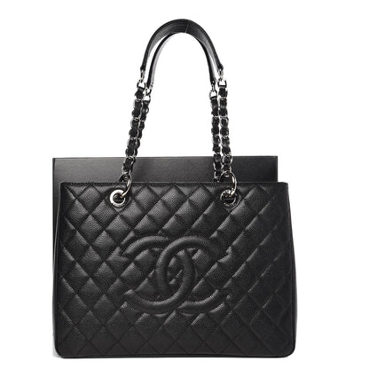 Chanel Caviar Quilted Grand Shopping Tote GST Black 9 of 9