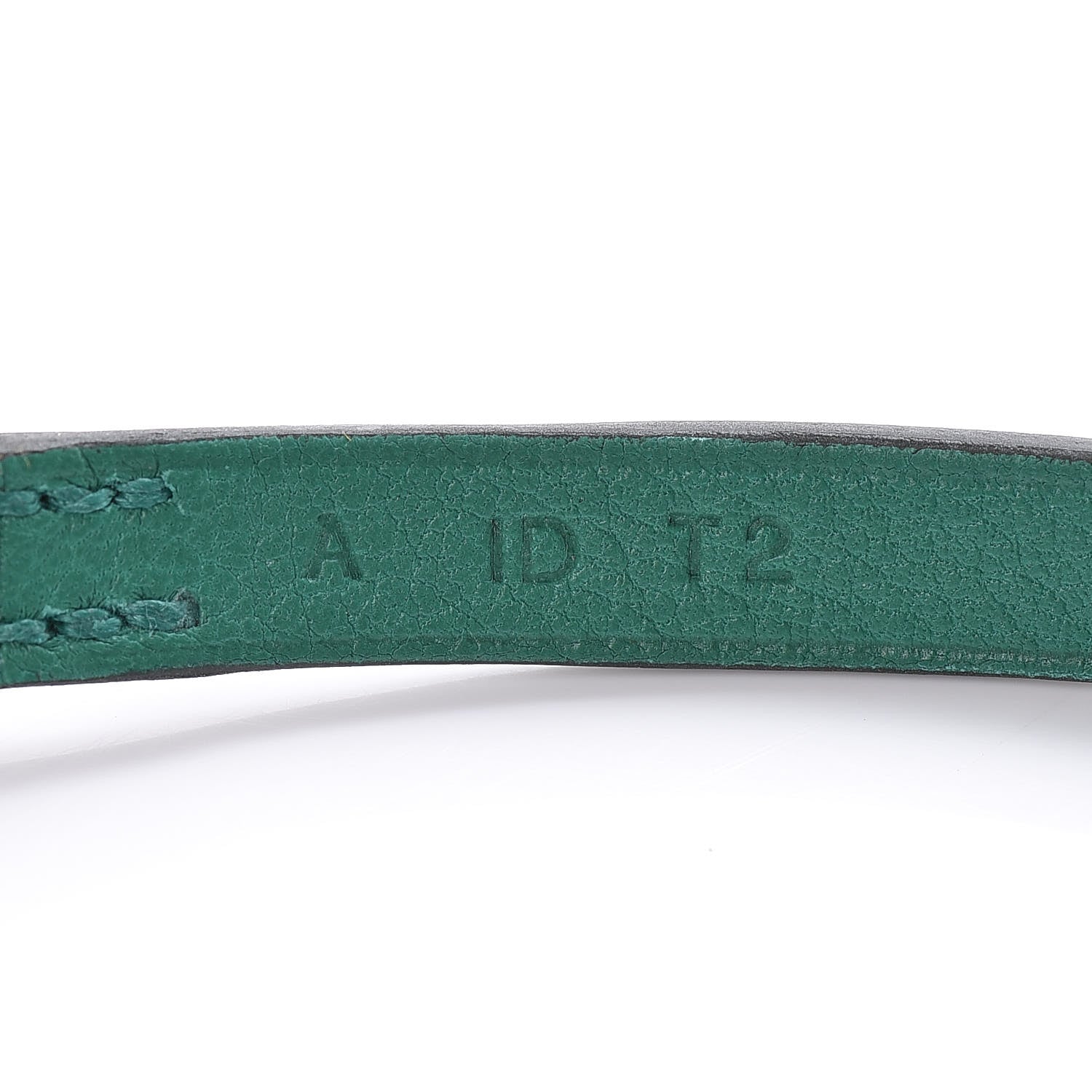 Hermes Swift Etrier Double Tour Bracelet T2 Vert Vertigo 8 of 9