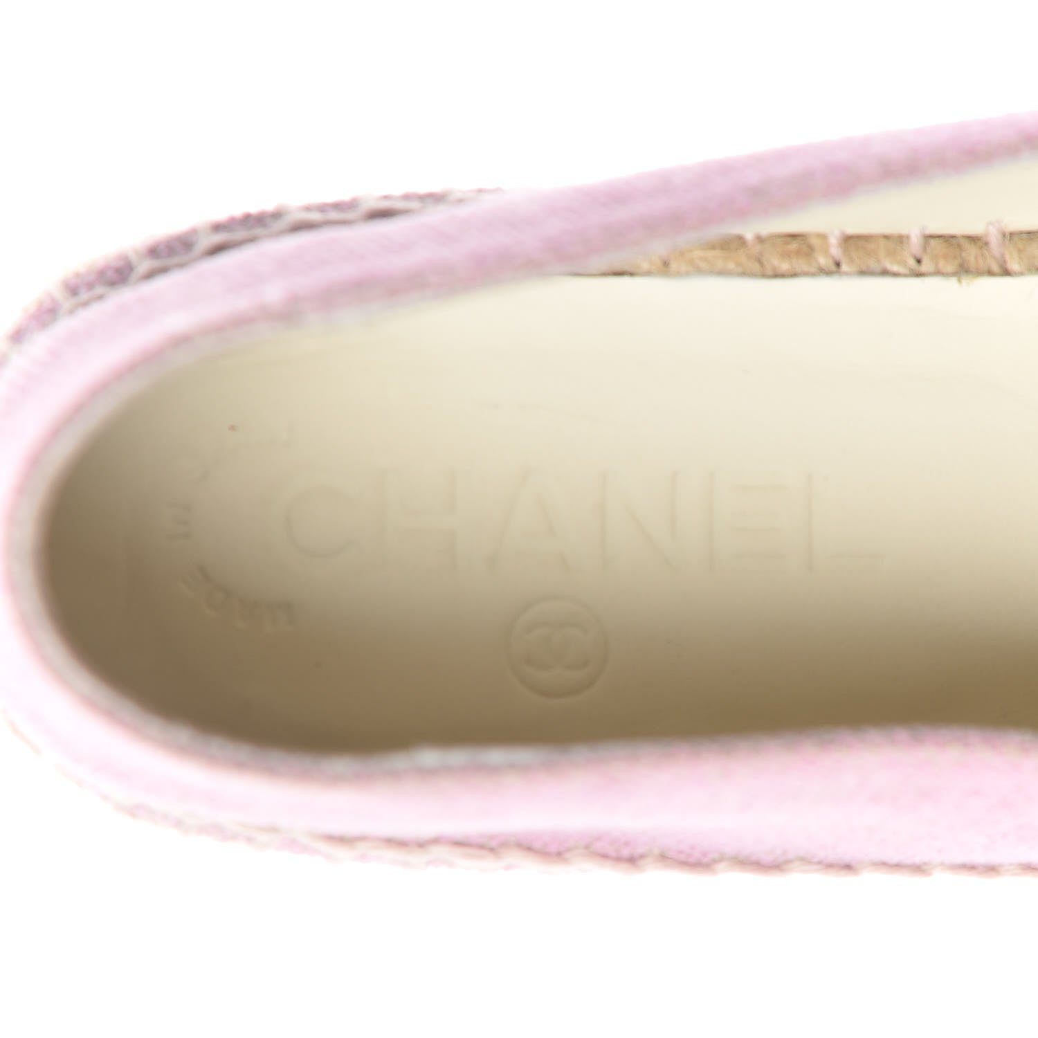 Chanel Toile Sequin CC Espadrilles 37 Pink Dark Pink 6 of 11