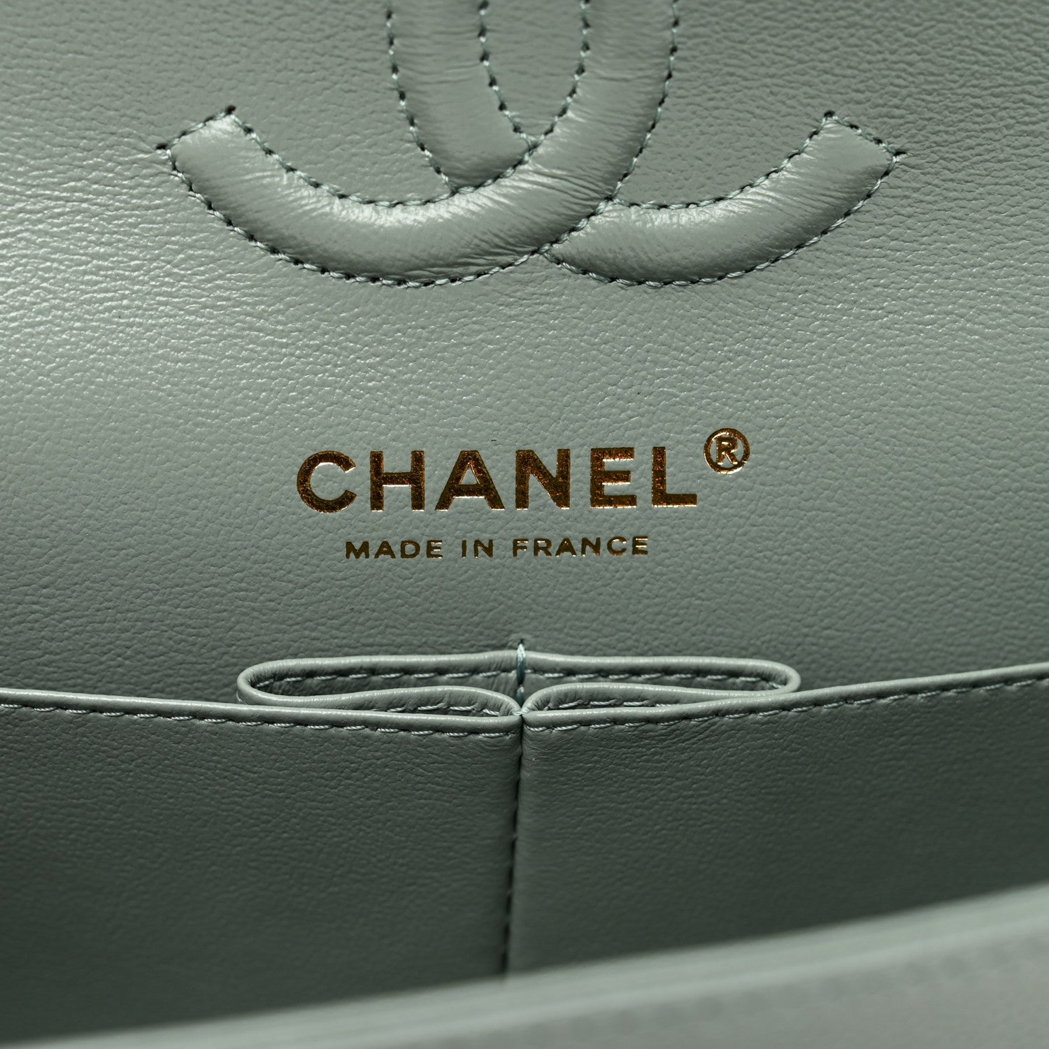 Chanel Caviar Quilted Small Double Flap Grey 7 of 10