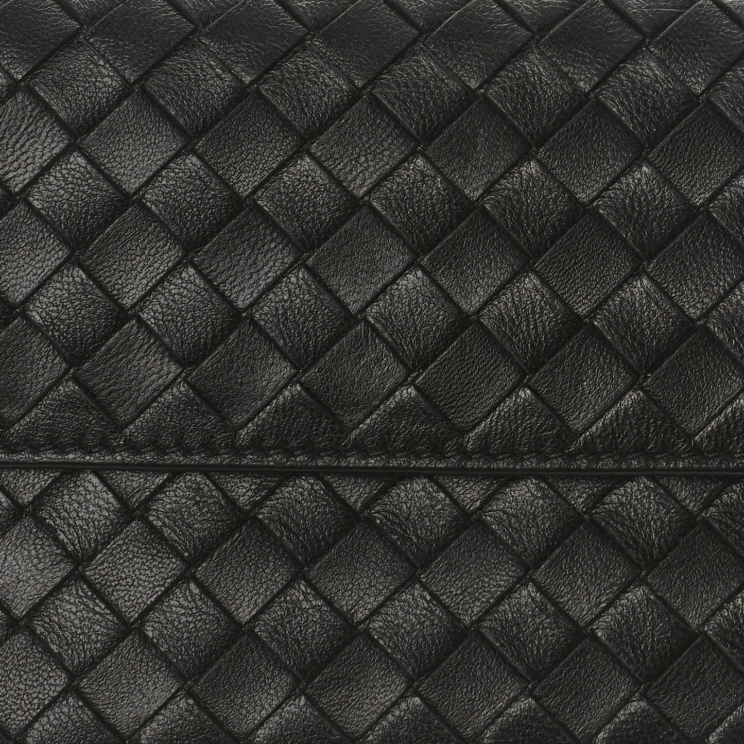 Nappa Intrecciato Continental Flap Wallet Black
