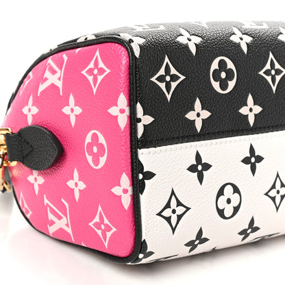 Louis Vuitton Empreinte Monogram Spring in the City Speedy Bandouliere 20 Black White Pink 8 of 9