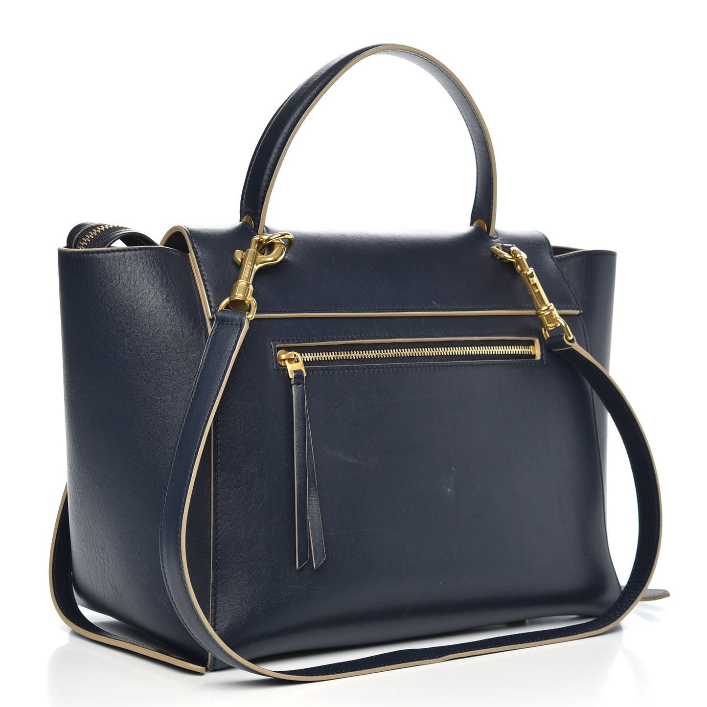 Palmelato Calfskin Mini Belt Bag Navy