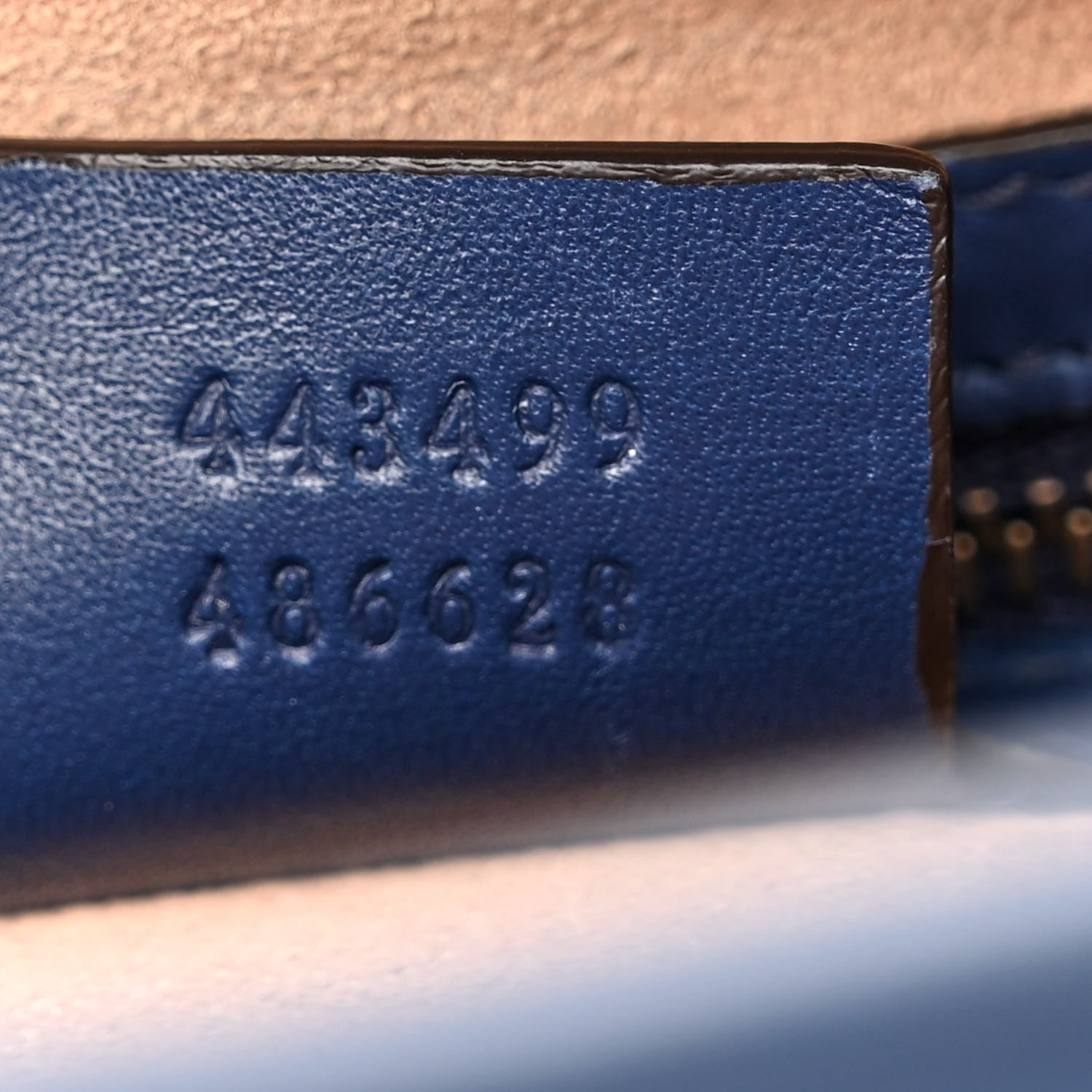 Gucci Calfskin Matelasse GucciGhost Medium GG Marmont Chain Shoulder Bag Blue Agata Hibiscus Red 7 of 13