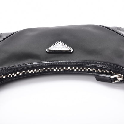 Prada Tessuto Light Nylon Shoulder Bag Nero Black 5 of 9
