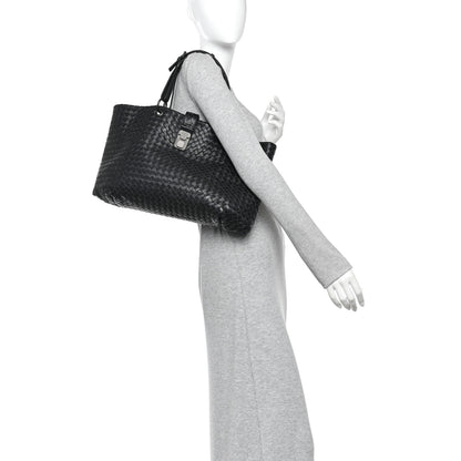 Bottega Veneta Nappa Intrecciato Medium Roma Tote Black 2 of 14