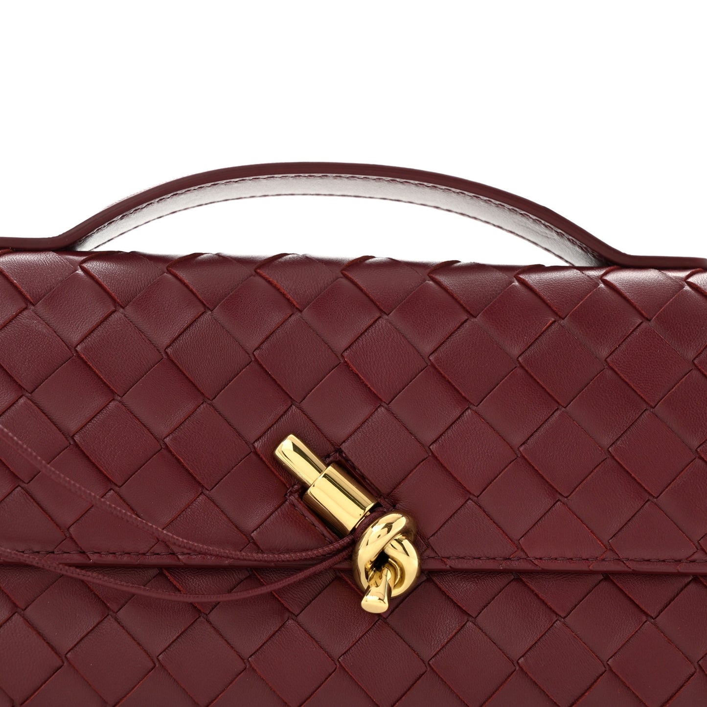 Nappa Intrecciato Long Andiamo Top Handle Clutch Barolo