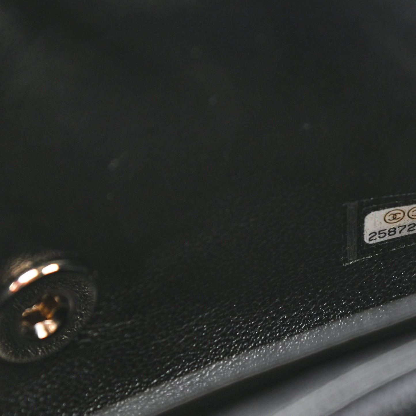 Lambskin Quilted Mini Square Flap Black