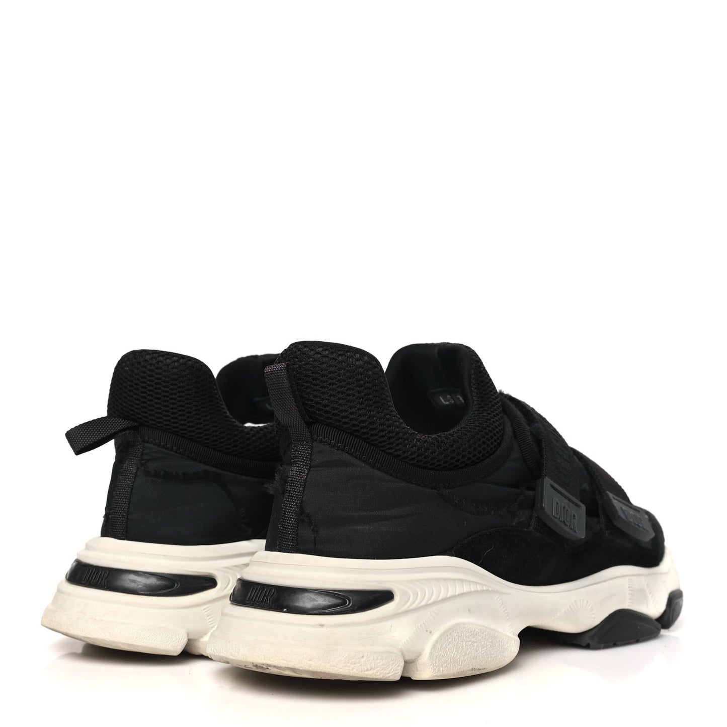 Technical Fabric Nylon Camouflage Womens D-Wander Sneakers 38 Black