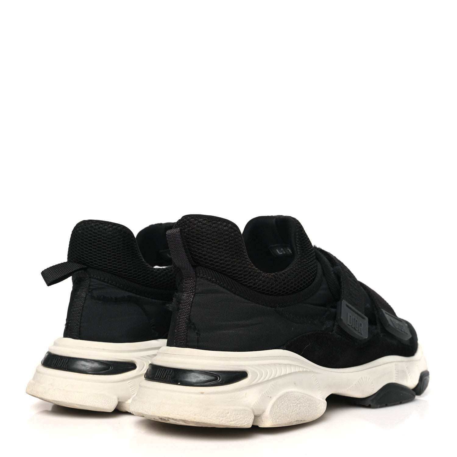 Christian Dior Technical Fabric Nylon Camouflage Womens D-Wander Sneakers 38 Black 4 of 9