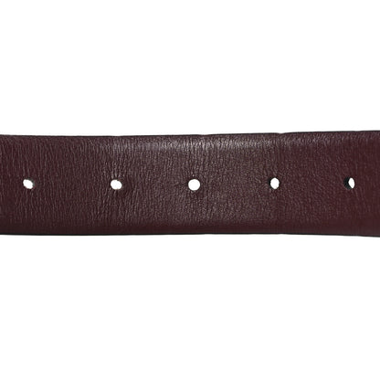 Chanel Calfskin CC Reversible Belt 85 34 Black Burgundy 6 of 9