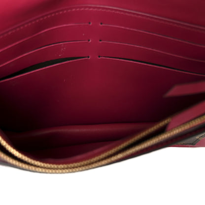 Louis Vuitton Monogram Flore Chain Wallet Fuchsia 5 of 9