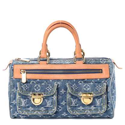 Louis Vuitton Monogram Denim Neo Speedy Blue 1 of 9