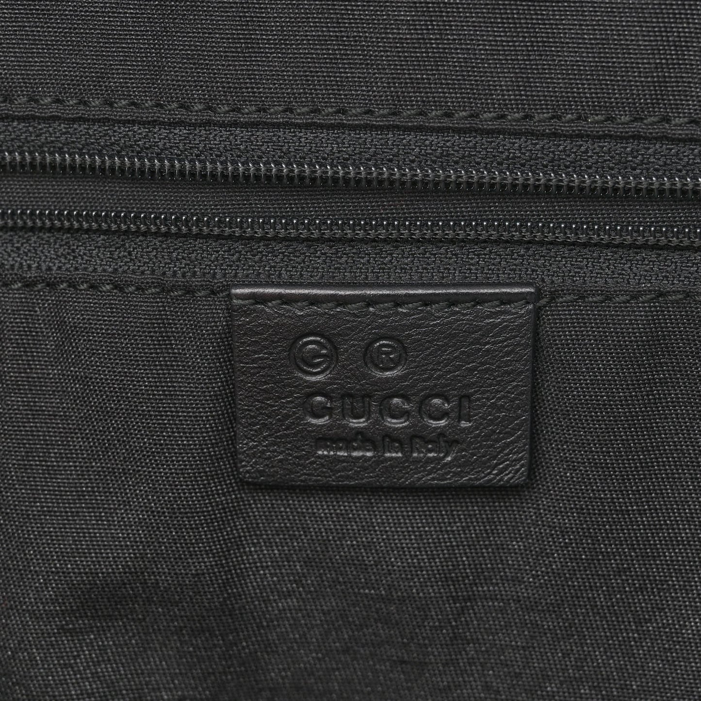 Metallic Monogram Large Tote Black