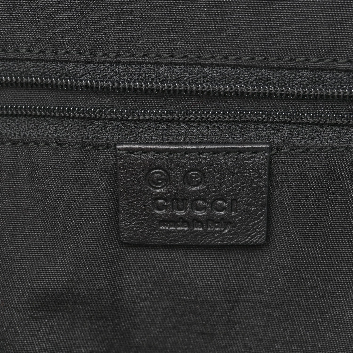 Gucci Metallic Monogram Large Tote Black 10 of 11