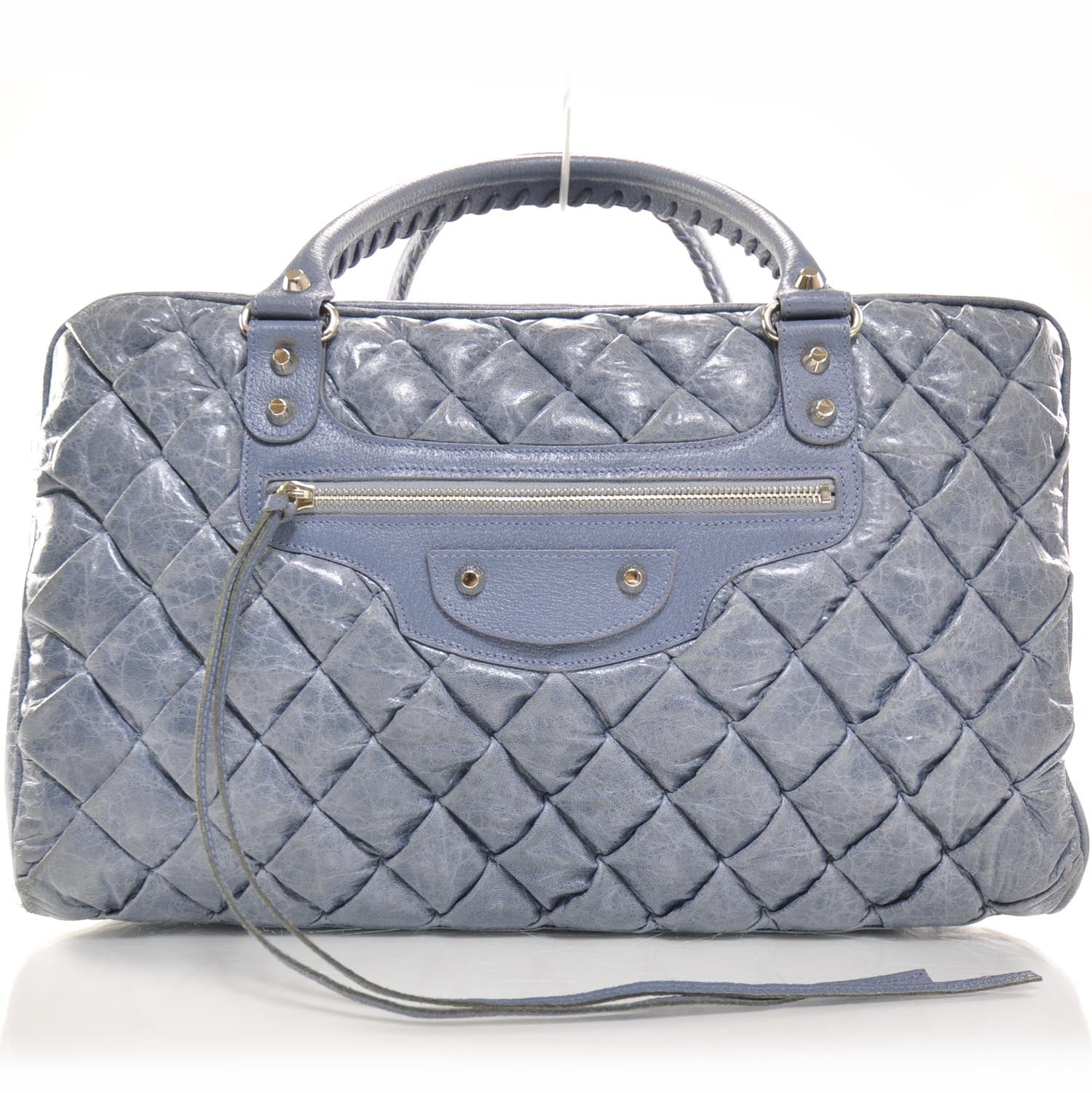Balenciaga Agneau Quilted Matelasse GM Cornflower Bleu 1 of 8