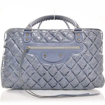 Balenciaga Agneau Quilted Matelasse GM Cornflower Bleu 1 of 8