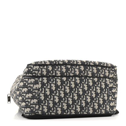 Christian Dior Oblique Calfskin Rider Backpack Beige Black 4 of 13