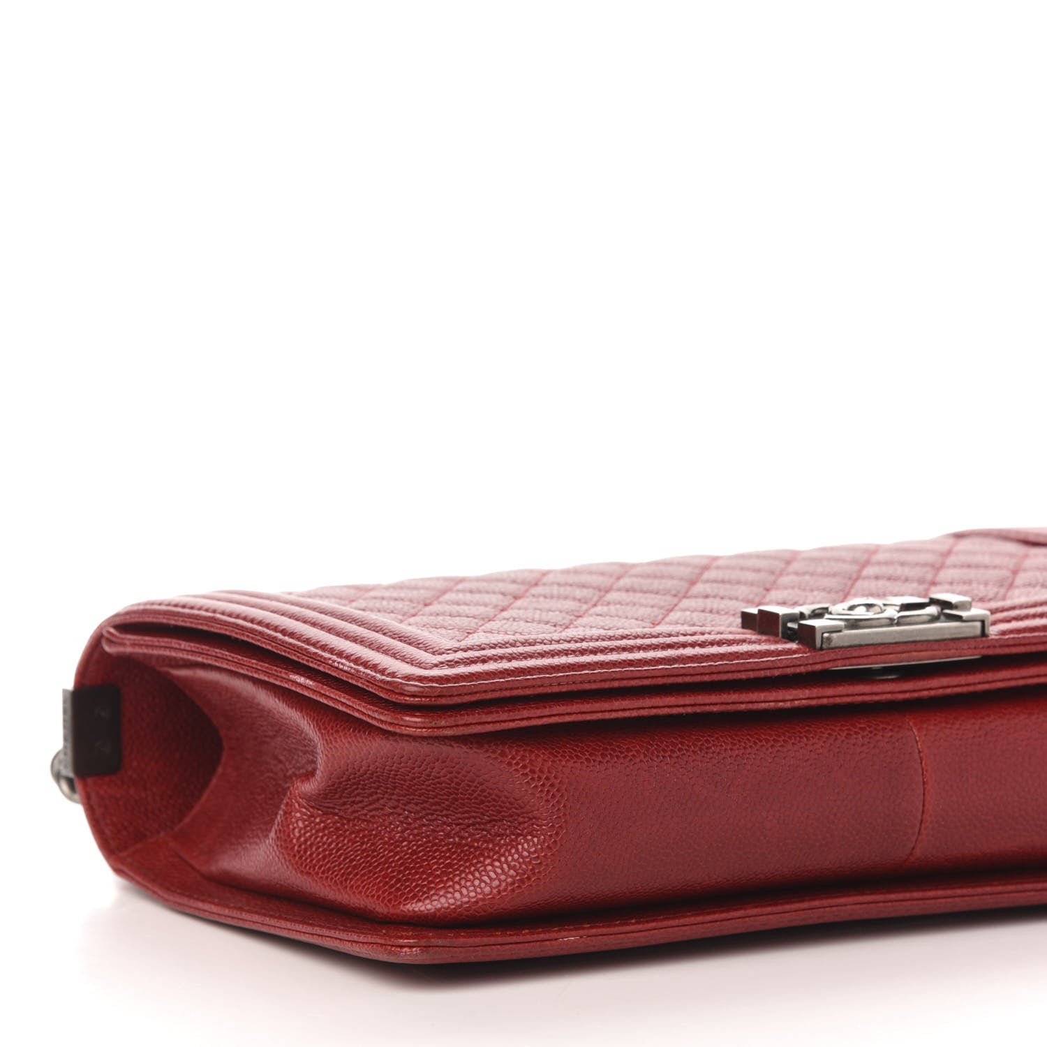 Chanel Caviar Quilted New Medium Boy Flap Dark Red 11 of 14