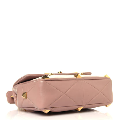 Valentino Garavani Nappa Large Roman Stud Shoulder Bag Rose Cannelle 5 of 14