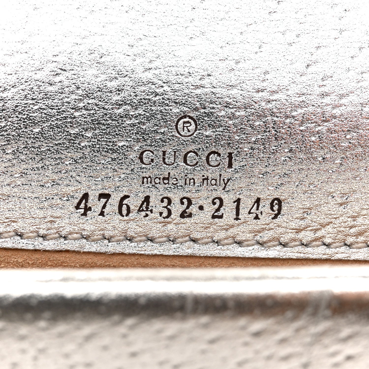 Gucci Metallic Calfskin Super Mini Dionysus Shoulder Bag Silver 6 of 11