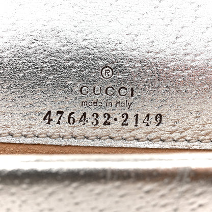 Gucci Metallic Calfskin Super Mini Dionysus Shoulder Bag Silver 6 of 11