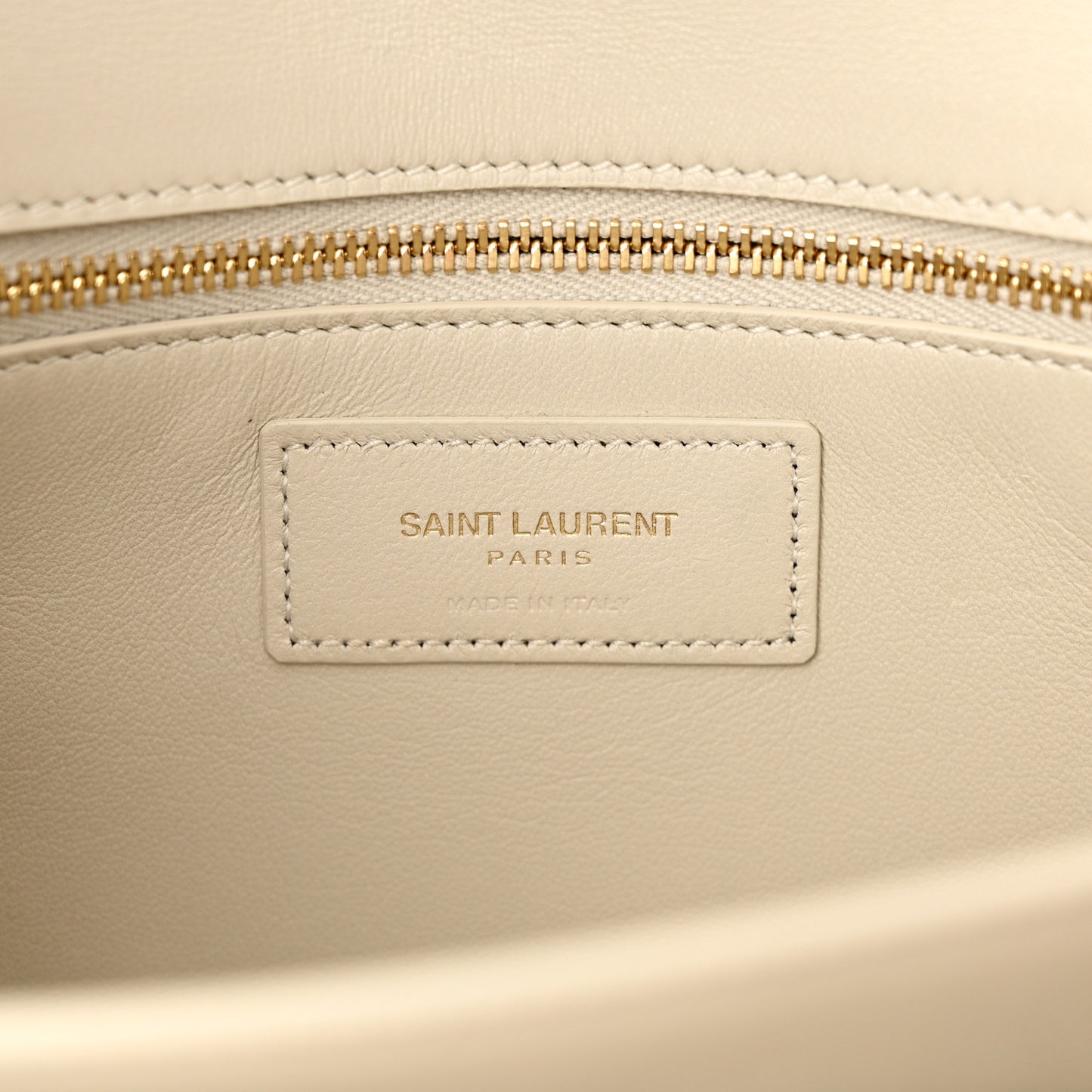 Smooth Calfskin Le Maillon Satchel Crema Soft