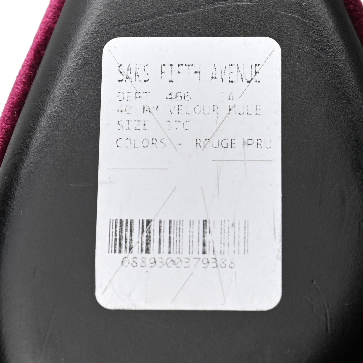 Balenciaga Stretch Velvet Pointed Toe BB 40mm Mules 37 Rouge Prune 9 of 9