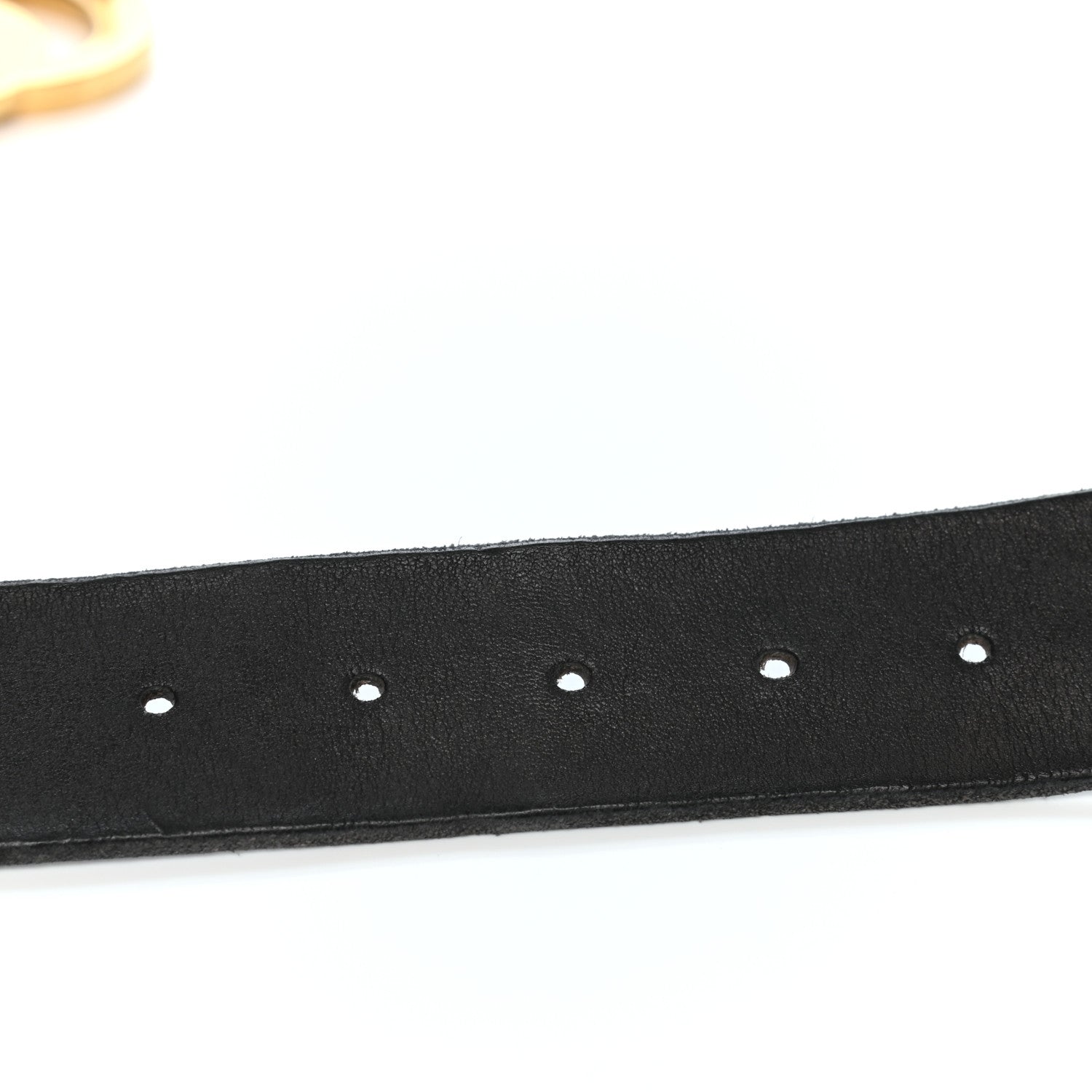 Gucci Faded Calfskin Double G 40mm Belt 80 32 Black 4 of 5