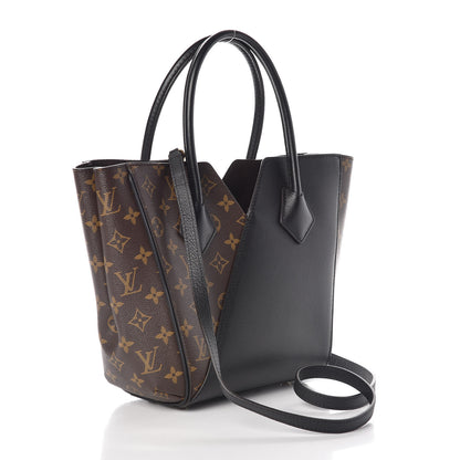Louis Vuitton Calfskin Monogram Kimono Tote PM Black 4 of 12