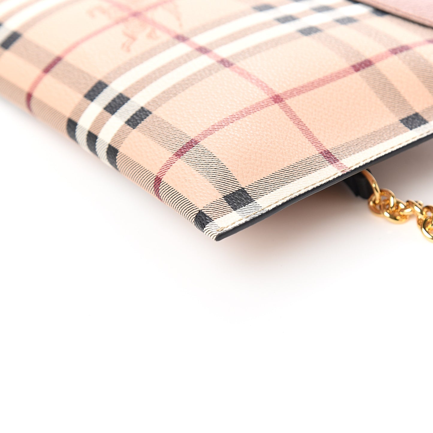 Haymarket Check Peyton Crossbody Clutch Bag Toffee