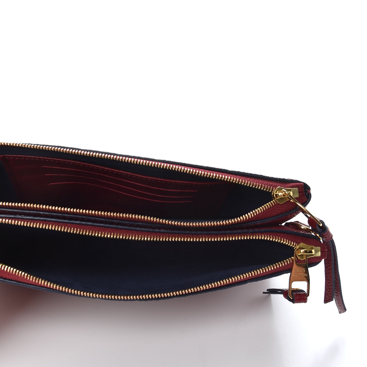 Louis Vuitton Empreinte Double Zip Pochette Cherry Berry 5 of 8