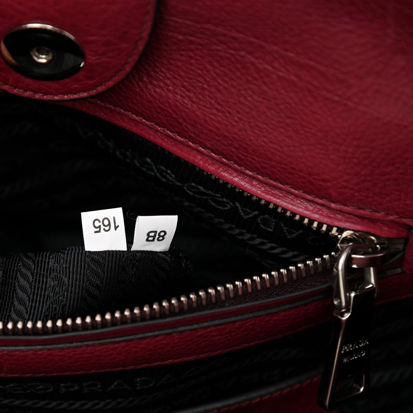 Glace Calf Twin Pocket Tote Ametista
