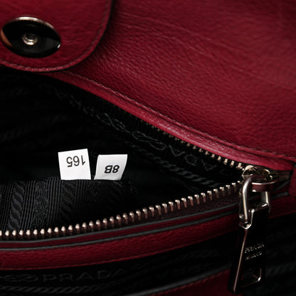 Prada Glace Calf Twin Pocket Tote Ametista 8 of 12
