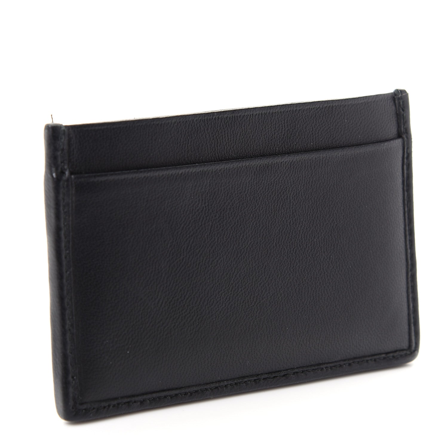 Miu Miu Nappa Matelasse Crystal Miu Card Case Black 3 of 8