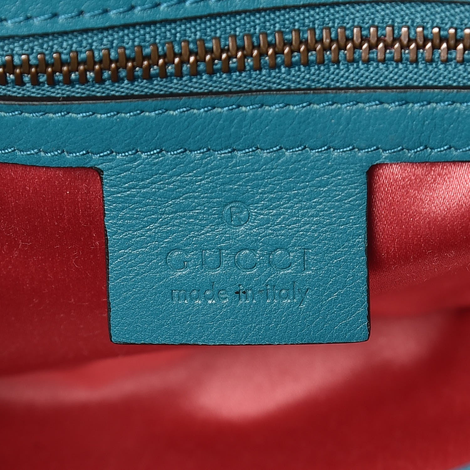 Gucci Velvet Matelasse Small GG Marmont Shoulder Bag Pavone Cyan 6 of 9